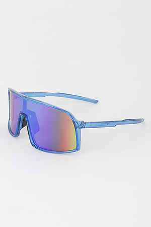 Oversized Polycarbonate Shield Sunglasses