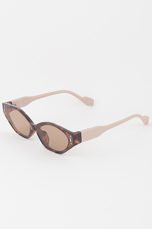 Minimal Geometric Cateye Sunglasses