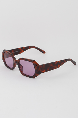 Sharp Geometric Tinted Sunglasses