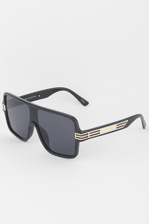Minimal Straight Shield Sunglasses