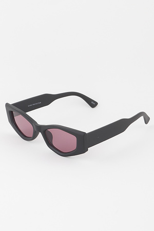 Retro Geometric Tinted Sunglasses