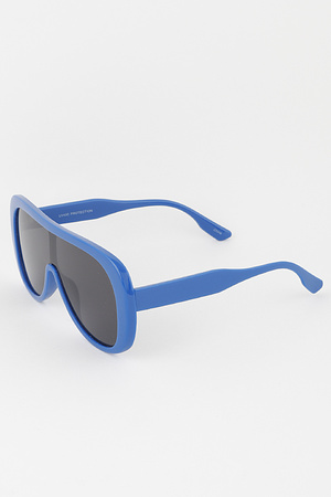 Modern Tinted Shield Sunglasses