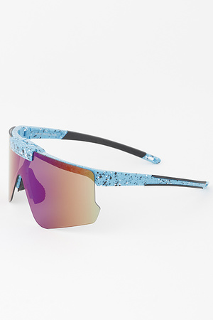 Splatter Polycarbonate Shield Sunglasses