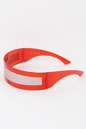 Futuristic Curved Bar Sunglasses