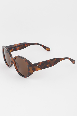 Triple Bolted Round Sunglasses