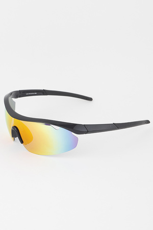 Curved Polycarbonate Sporty Sunglasses