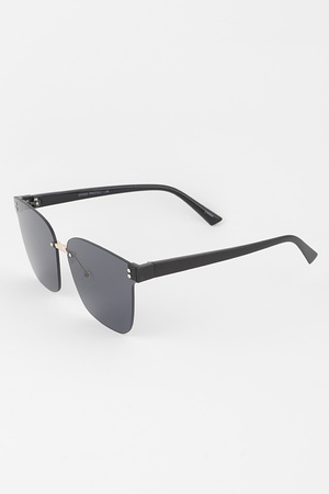 Rimless Double Bolted Sunglasses