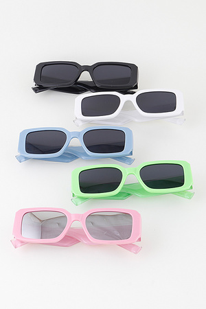 Bright Wide Frame Sunglasses
