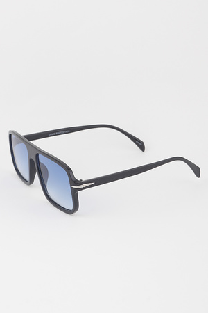 Modern Straight Gradient Sunglasses