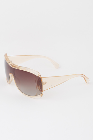 Modern Gradient Shield Sunglasses