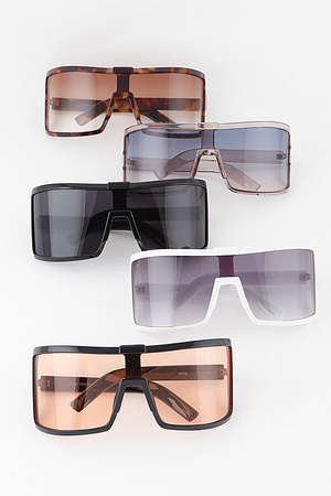 Curved Top Box Sunglasses