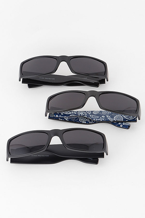 Wide Curve Tinted Sunglasses