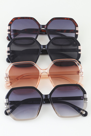 Geometric Box Gradient Sunglasses