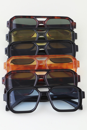 Bright Tortoise Aviator Block Sunglasses