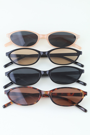 Modern Chic Oval Sunglasses