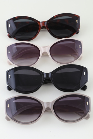 Only Straight Up Bulky Round Sunglasses