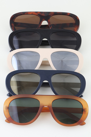 Modern Round Tinted Sunglasses