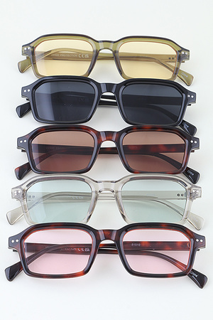 Modern Double Bolted Box Sunglasses