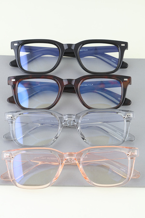 Modern Blue Light Blocker Wayfarer Optical Glasses