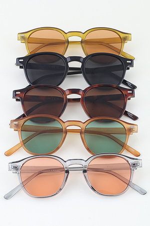 Tortoise Round Tinted Sunglasses