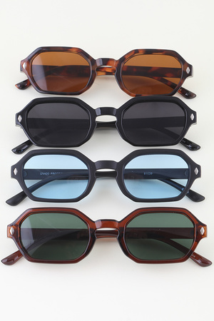 Diamond Cut Block Sunglasses