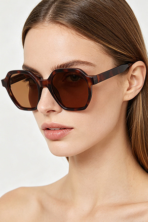 Multi Geometric Box Sunglasses