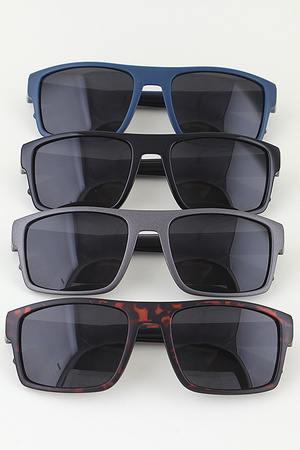 Classic Straight Wayfarer Sunglasses