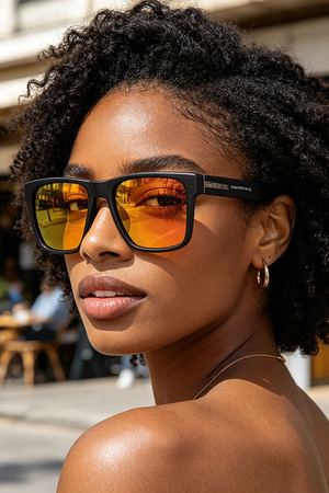 Matte Polycarbonate Wayfarer Sunglasses