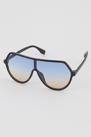Simple Frame Shield Sunglasses