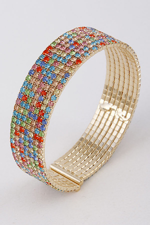Multicolor Rhinestone Bracelet 9ECC1