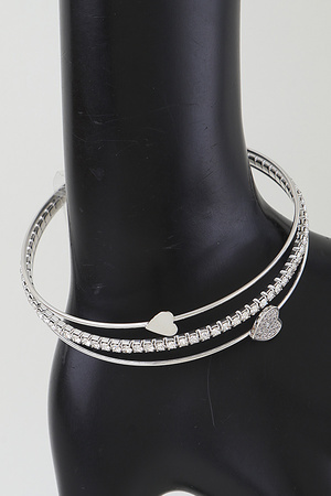 Be My Heart Open Cuff Bracelet