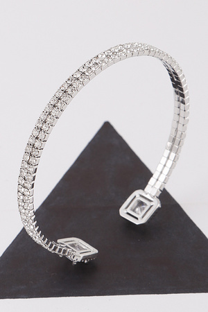 Jeweled Open  Cuff Bracelet