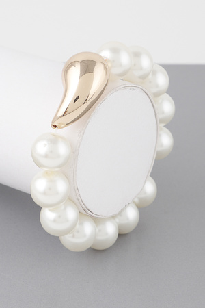 Teardrop Pearl Beaded Bracelet
