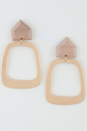 Architectural House Top Drop Earrings