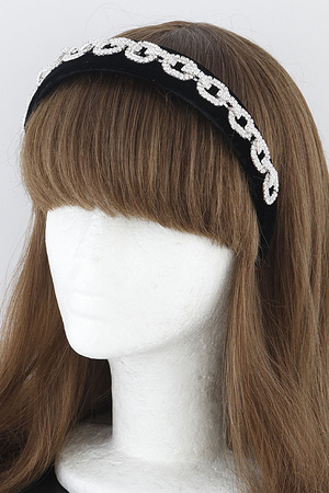 Rhinestone Chain Head Band