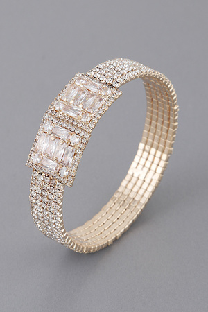 Crystal Block Bracelet