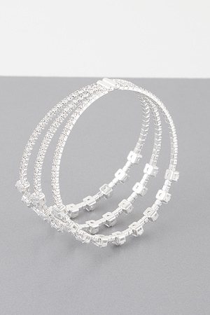 Triple Jewel Cuff Bracelet