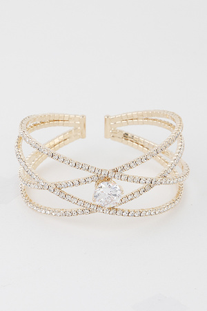 Multi Jewel Interlaced Bracelet