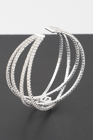 Multi Jewel Interlaced Bracelet