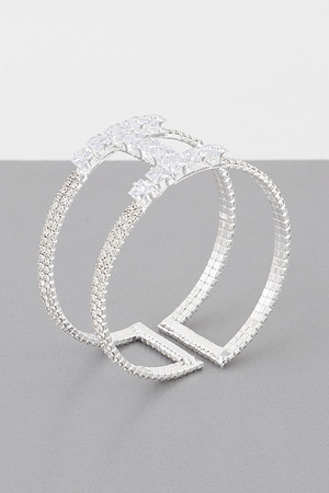 Rhinestone Open Cu ff Bracelet