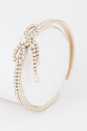 Double Jeweled Ribbon Bracelet