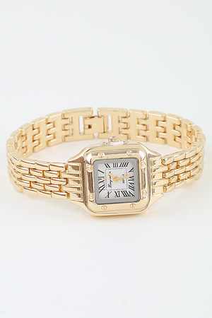 Classic Bolted Box Chain Watch