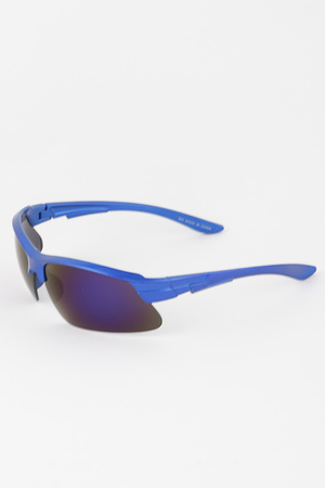 Curved Bolt Mirror Sunglasses