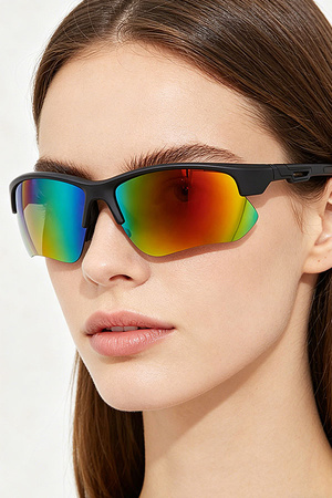 Polarized Wrap Shield Sunglasses