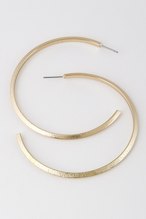 Half Circle Metallic Earrings 8JBB4