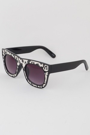 Animal Print Cateye Sunglasses