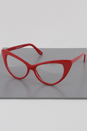 Monotone Cat Eye Glasses