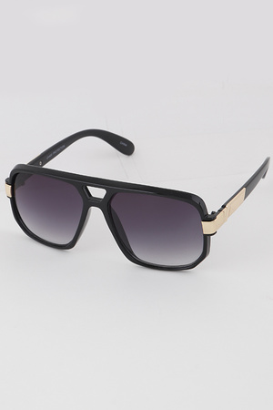 Thick Frame Aviator Sunglasses