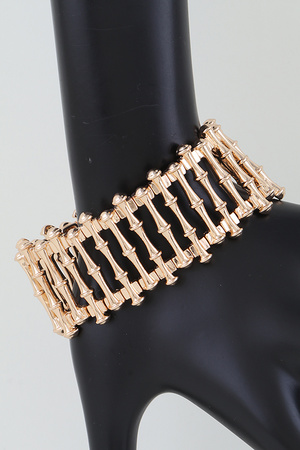 Bamboo Chain Cuff Bracelet