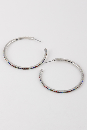 Luxury Rhinestone Hoop Earrings 9EBA4